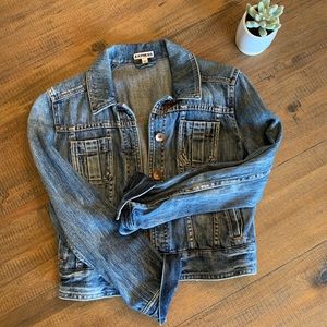 Express Cropped Denim Jacket